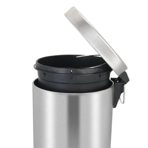 Poubelle à pédale Inox mat 12L