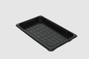 Plateau Sushi Noir + Couvercle Transparent 215x136x21mm Boîte combinée XL Noir