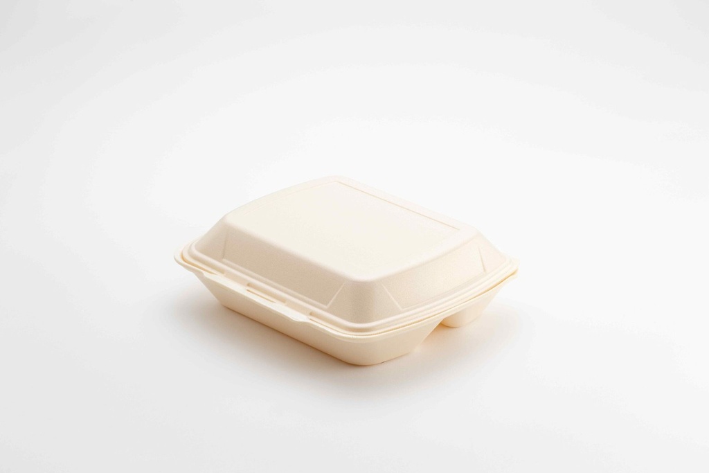 Boîte à menu 3 compartiment IP4/HP4 XPS champagne 245x210x72mm