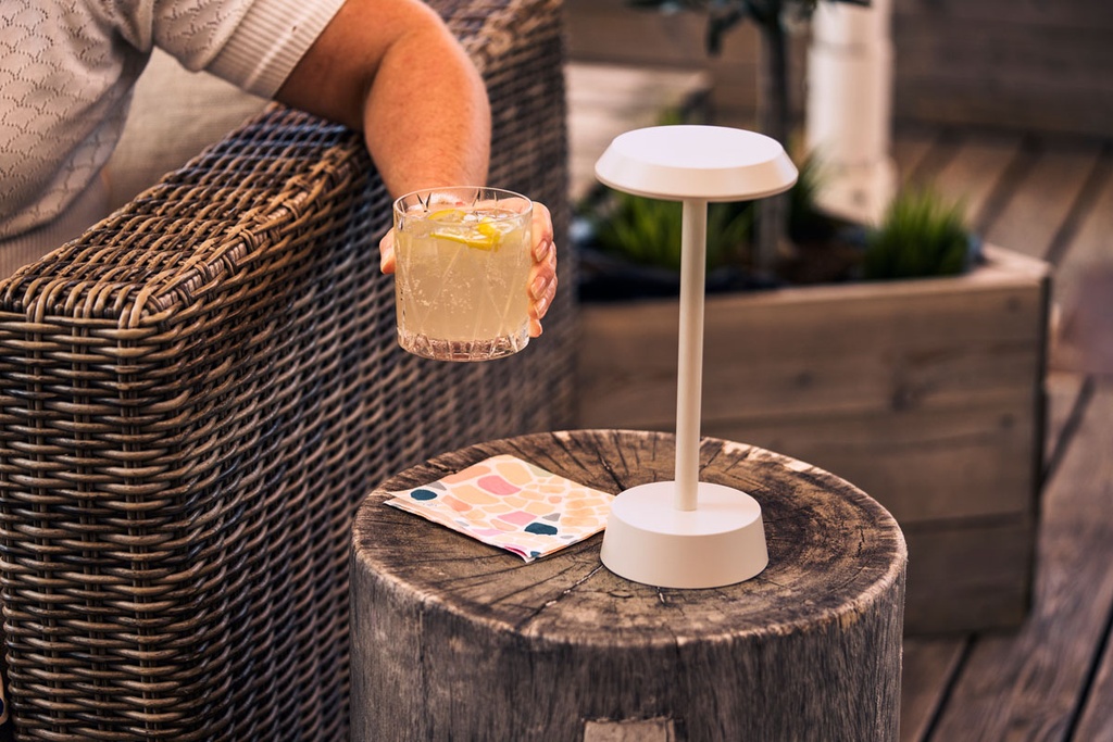 Lampe de table Duni LED Nour Sand 10,9x33cm