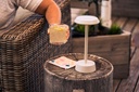 Lampe de table Duni LED Nour Sand 10,9x33cm