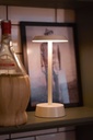 Lampe de table Duni LED Nour Taupe 10,9x33cm
