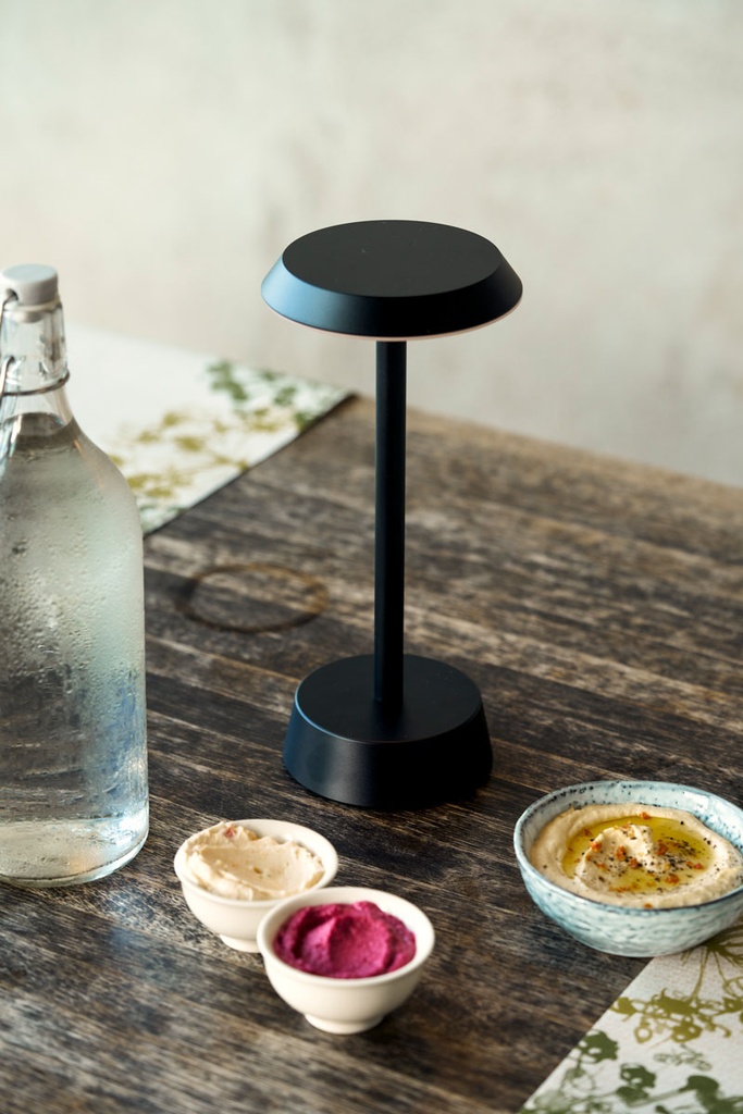 Lampe de table Duni LED Nour Graphite 10,9x33cm