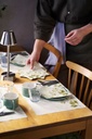 Lampe de table Duni LED Zelda Argent 10,3x32cm