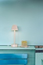 Lampe de table Duni LED Zelda Rose clair 10,9x33cm