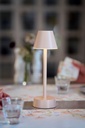 Lampe de table Duni LED Zelda Rose clair 10,9x33cm