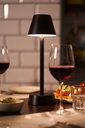 Lampe de table Duni LED Zelda Graphite 10,9x33cm