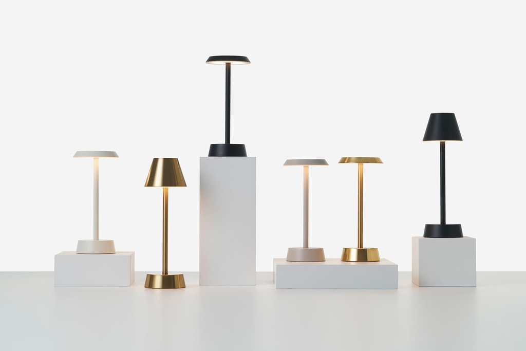 Lampe de table Duni LED Zelda Graphite 10,9x33cm