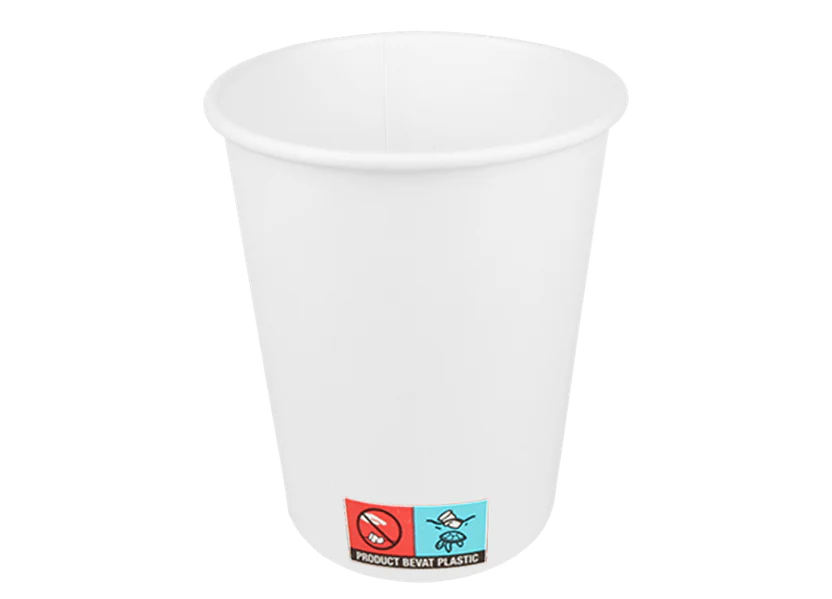 BekerkarOp wit 240cc 8oz Individueel verpakt 