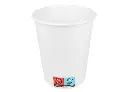 White cardboard cup 240cc 8oz individually wrapped