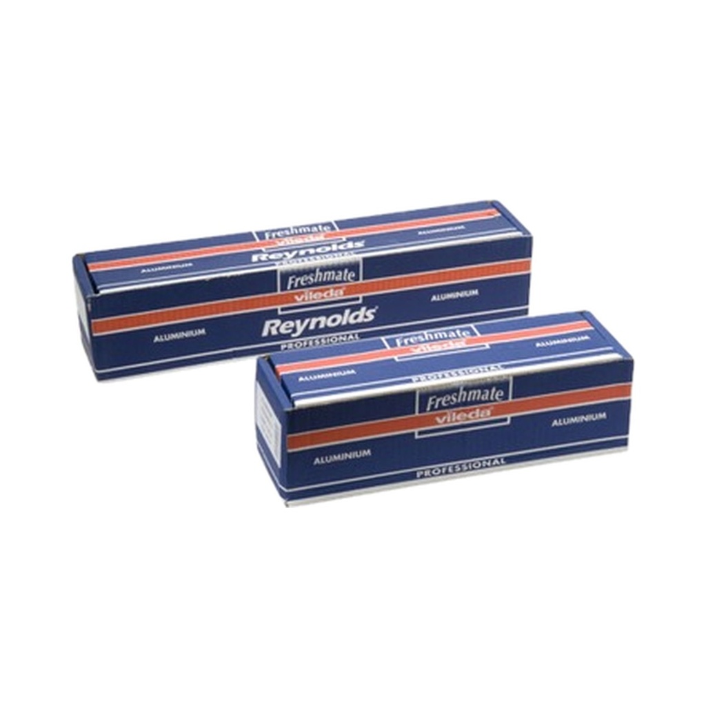 Rouleau papier aluminium en boite 45cm x 150m 21mic Reynolds