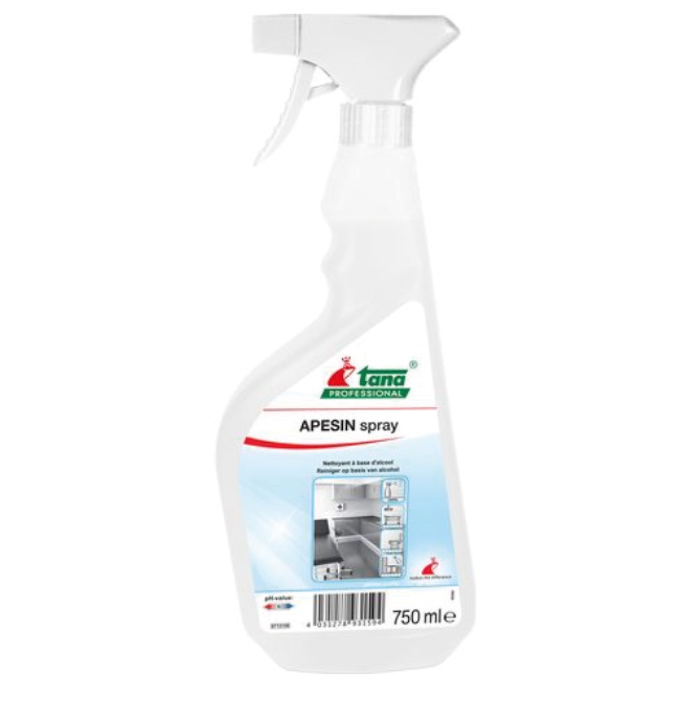 Apesin spray F Schnelldesinfektion auf Alkoholbasis, flüssig – parfümfrei 750ml