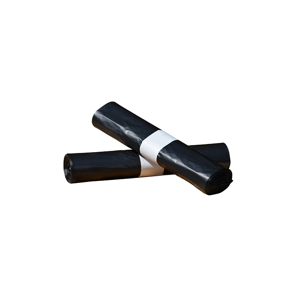 Müllbeutel HD 60+30x120cm 38mic schwarz 150L 