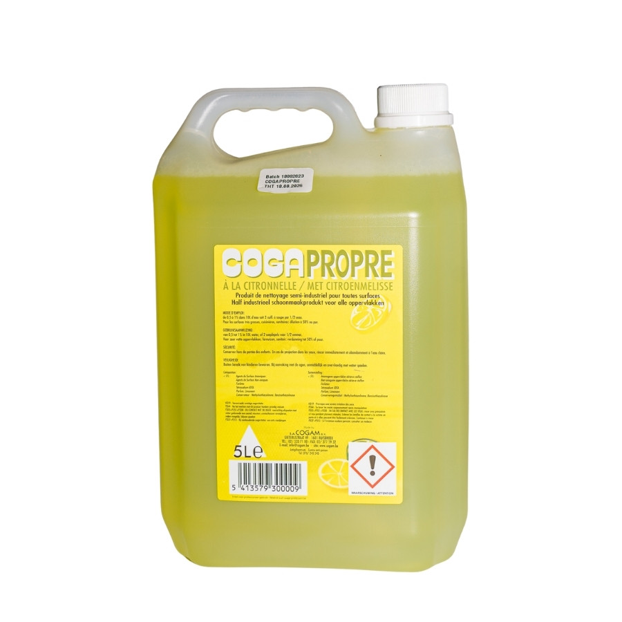 Cogapropre nettoyant multi-usages citronnelle 5L