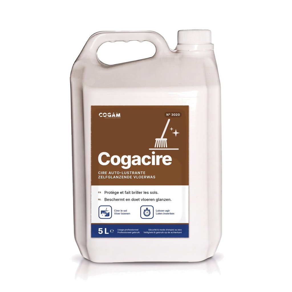 Cogacire liquide cire auto-lustrante sols 5L