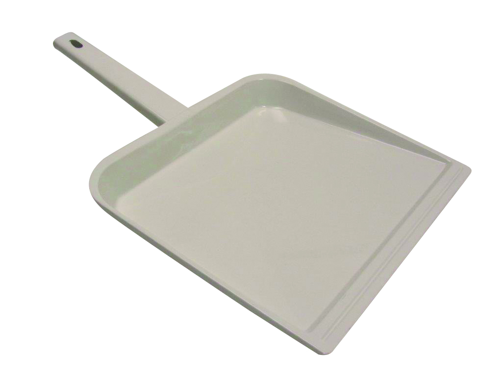 Pelle à poussière métal blanc