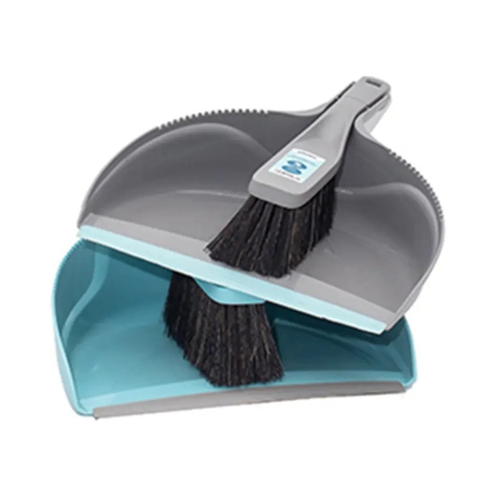 [3143] Dustpan and brush set Linea plastic