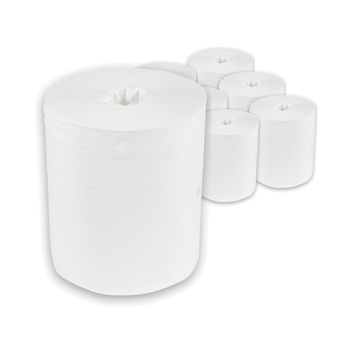 MIDI coreless wiping paper roll recycled 2-ply 22cm 6x164m