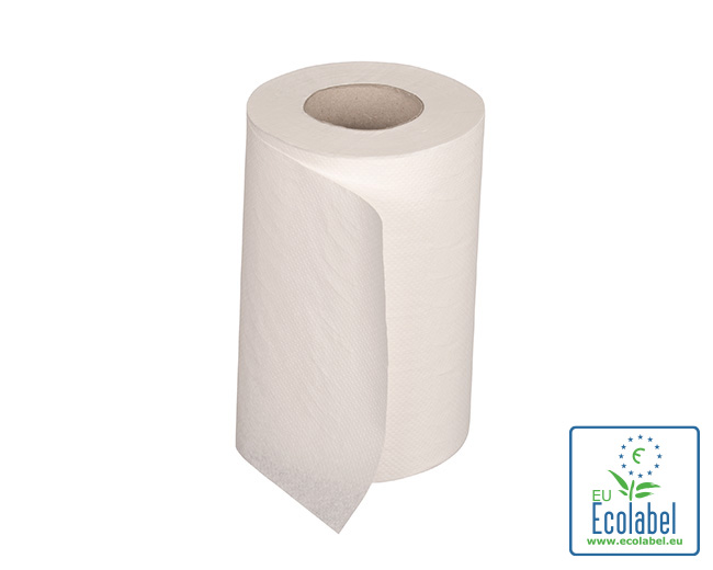 Rouleau essuie-tout MINI cellulose 1 plis 20cm 12x120m