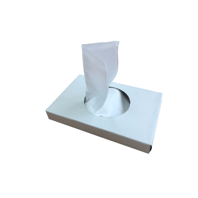 Sanitary napkin bags white 13,5x25cm
