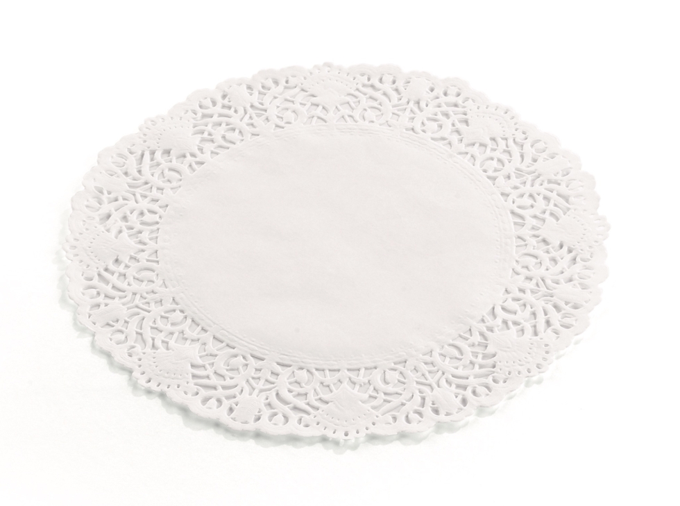 Dentelle en papier rond Ø12cm