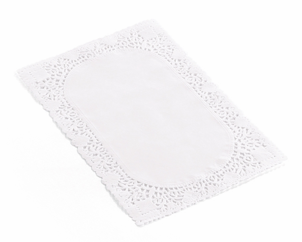 Dentelle en papier rectangle 25x15cm