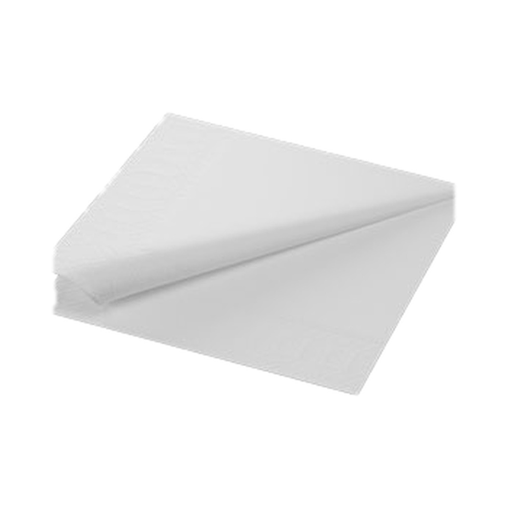 [5301] Servet 1-laags 1/4-vouw 33x33cm papier wit