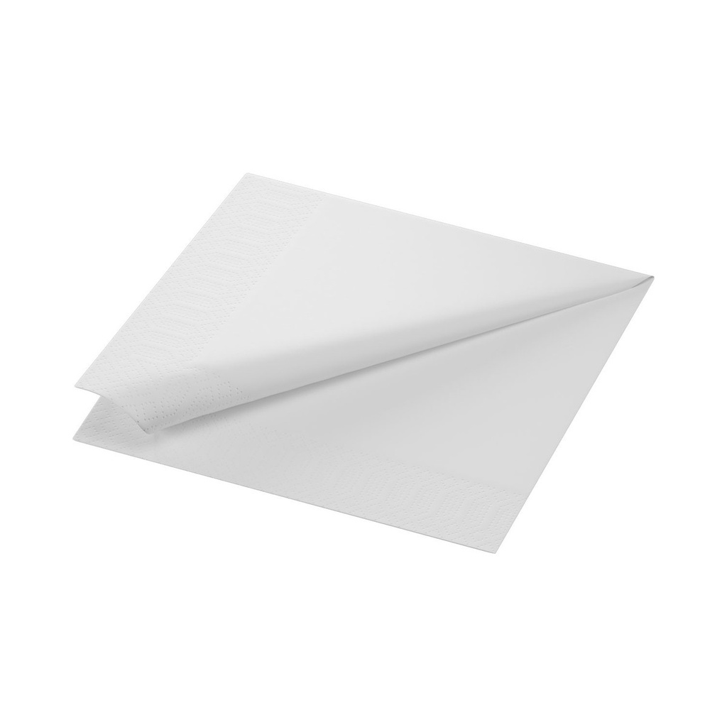 [5322] Servet 3-laags 1/4-vouw 40x40cm papier wit