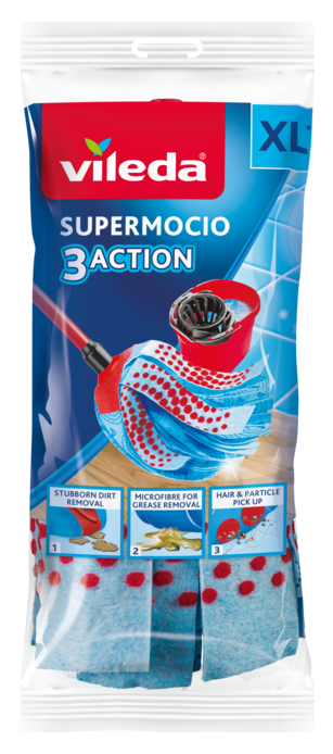 Vileda SuperMocio Triple Action 3D refill
