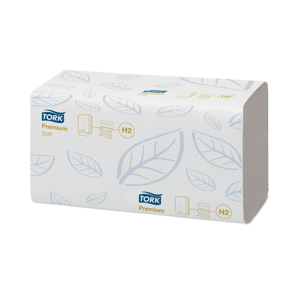 Essuie-mains Xpress pliés en z cellulose 2 plis 25,5x21,2cm T100289 H2
