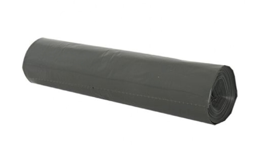 Müllsack 80x120cm 35mic grau 130L