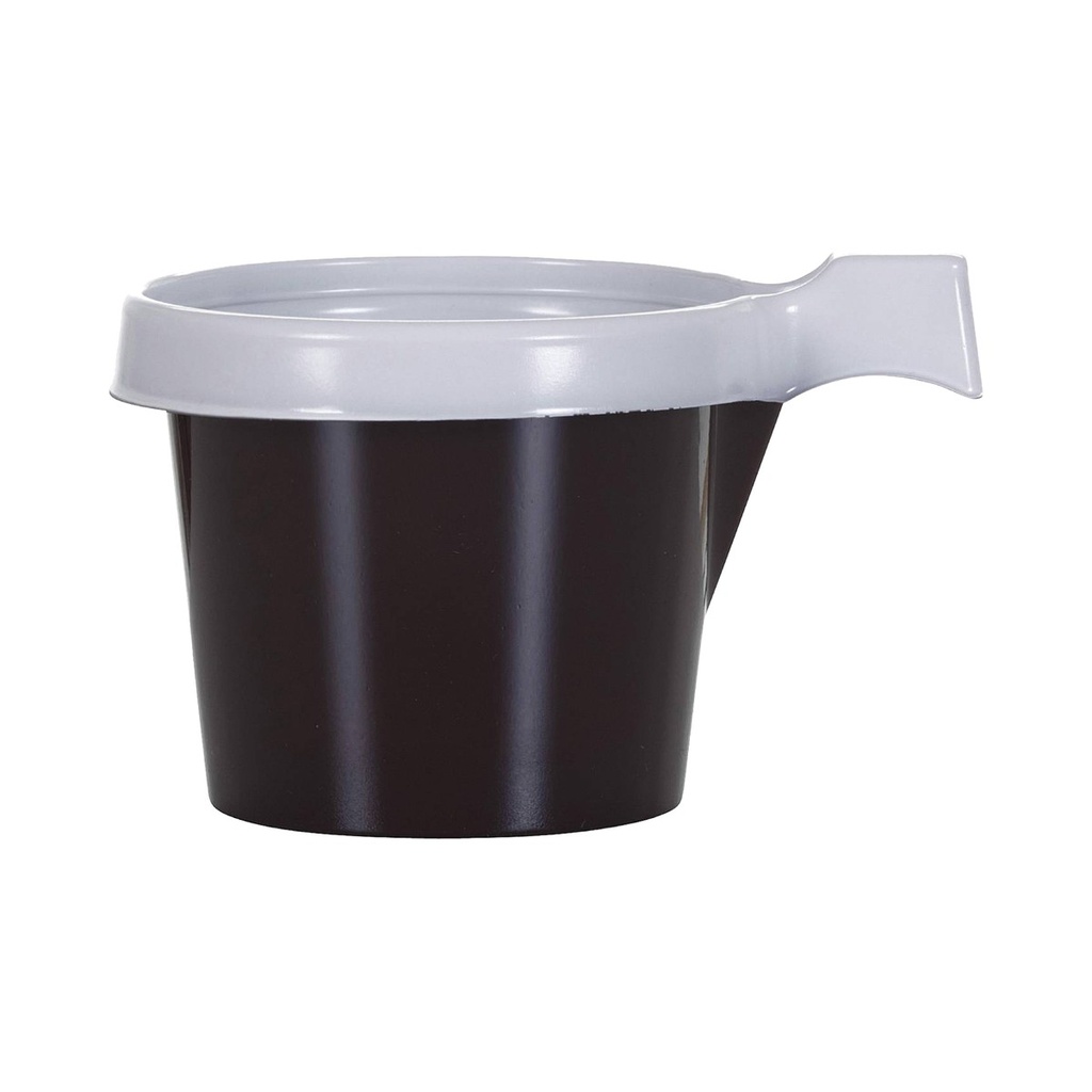 [65905] Tasse à café 200cc plastique brun avec anse 20x50