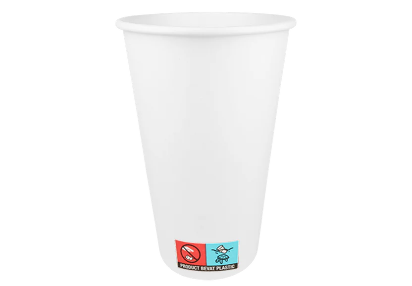 Gobelet à café 450cc 16oz Ø90mm carton blanc 20X50