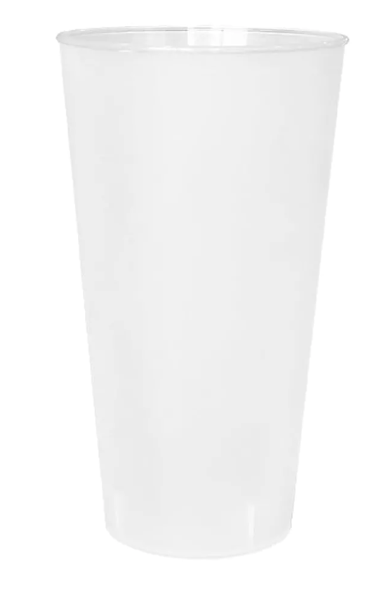Frosted 470cc Reusable PP Cup 8x25 