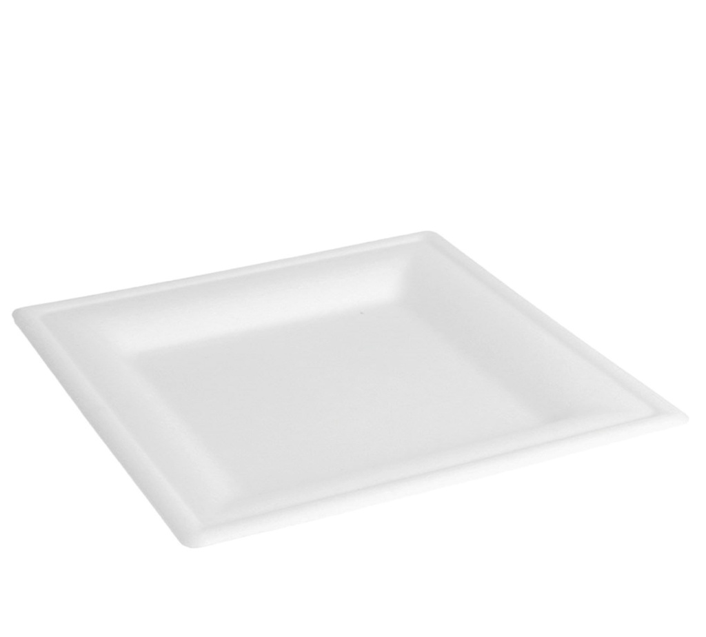 Square plate white 220x220x14mm