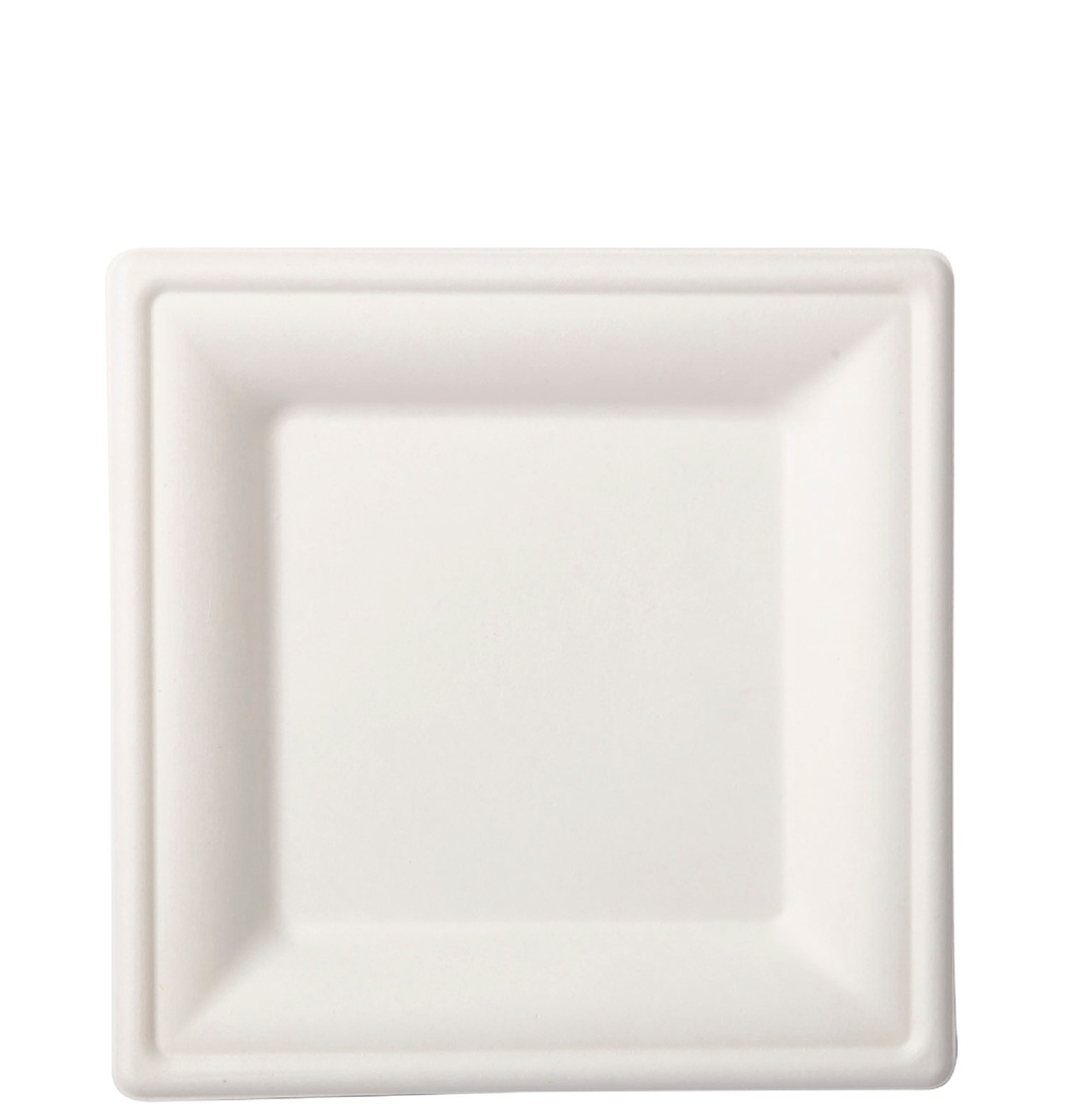 Square plate white 193x193x14mm
