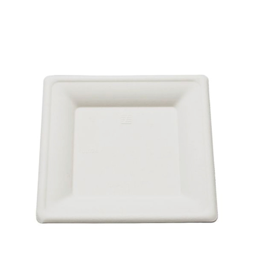 Square plate white 130x130x10mm