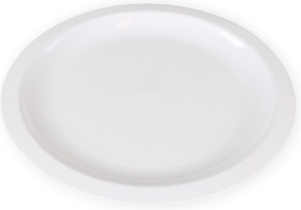 Assiette rond PP blanc 170mm