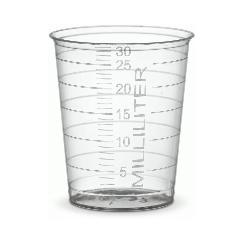 [66420] Gobelet à médicament 30cc transparent 60x80