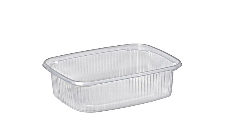 Barquette rectangle PS transparent 125cc 108x82x30mm