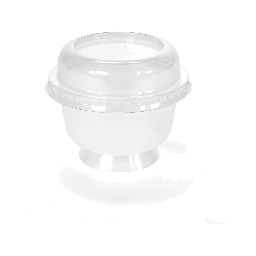 [66540] Dessertbekers op voet PP 150ml Ø95mm transparant