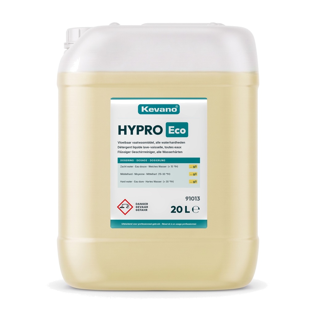 [91013] Hypro Eco Vloeibaar vaatwasmiddel alle waterhardheden 20L