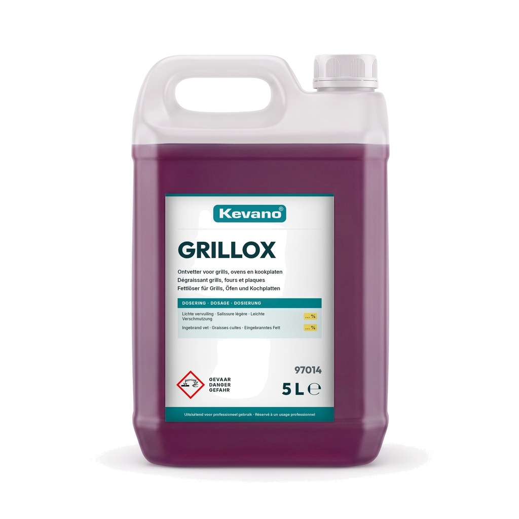 [97014] Kevano Grillox grill and kitchen degreaser for stubborn grease 5L