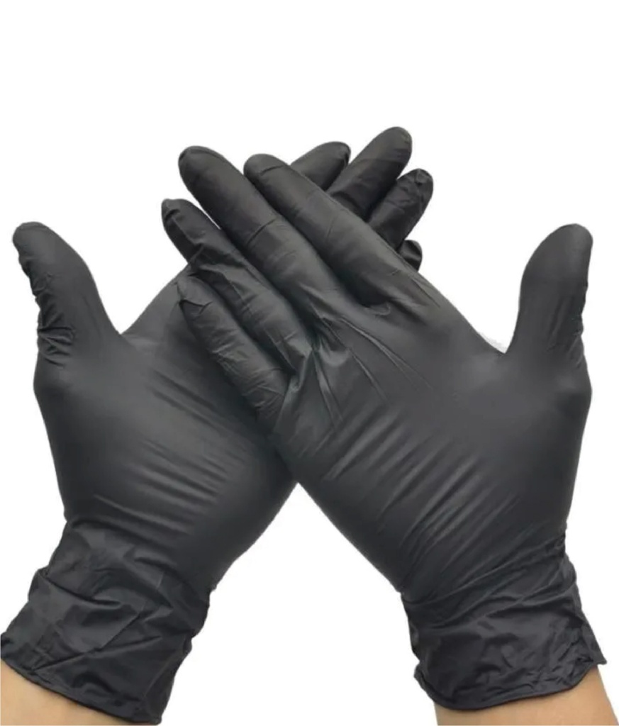 GloveS Nitrile Non-Powdered Black disposable 3.5g 