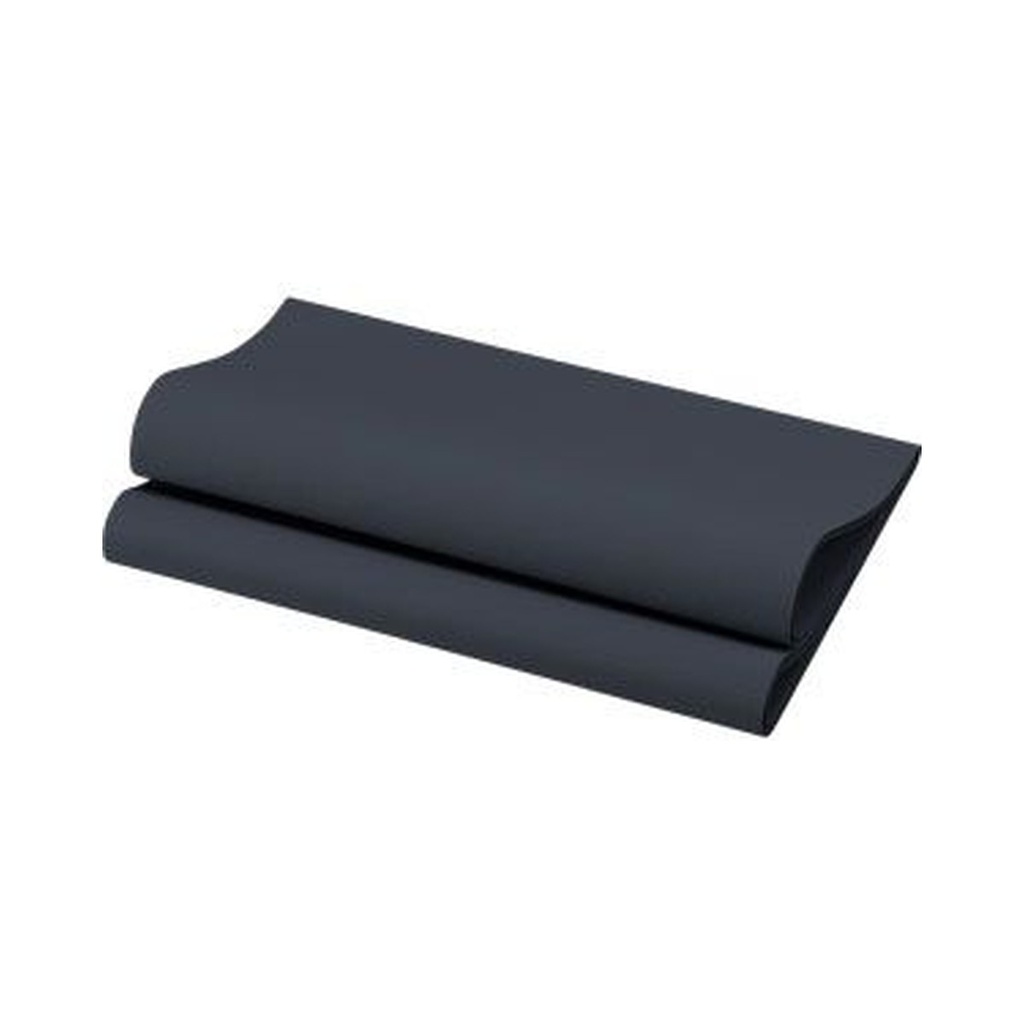 [5324NOIR] Serviette Airlaid 1/4 pli 40x40cm papier couleur (Noir)