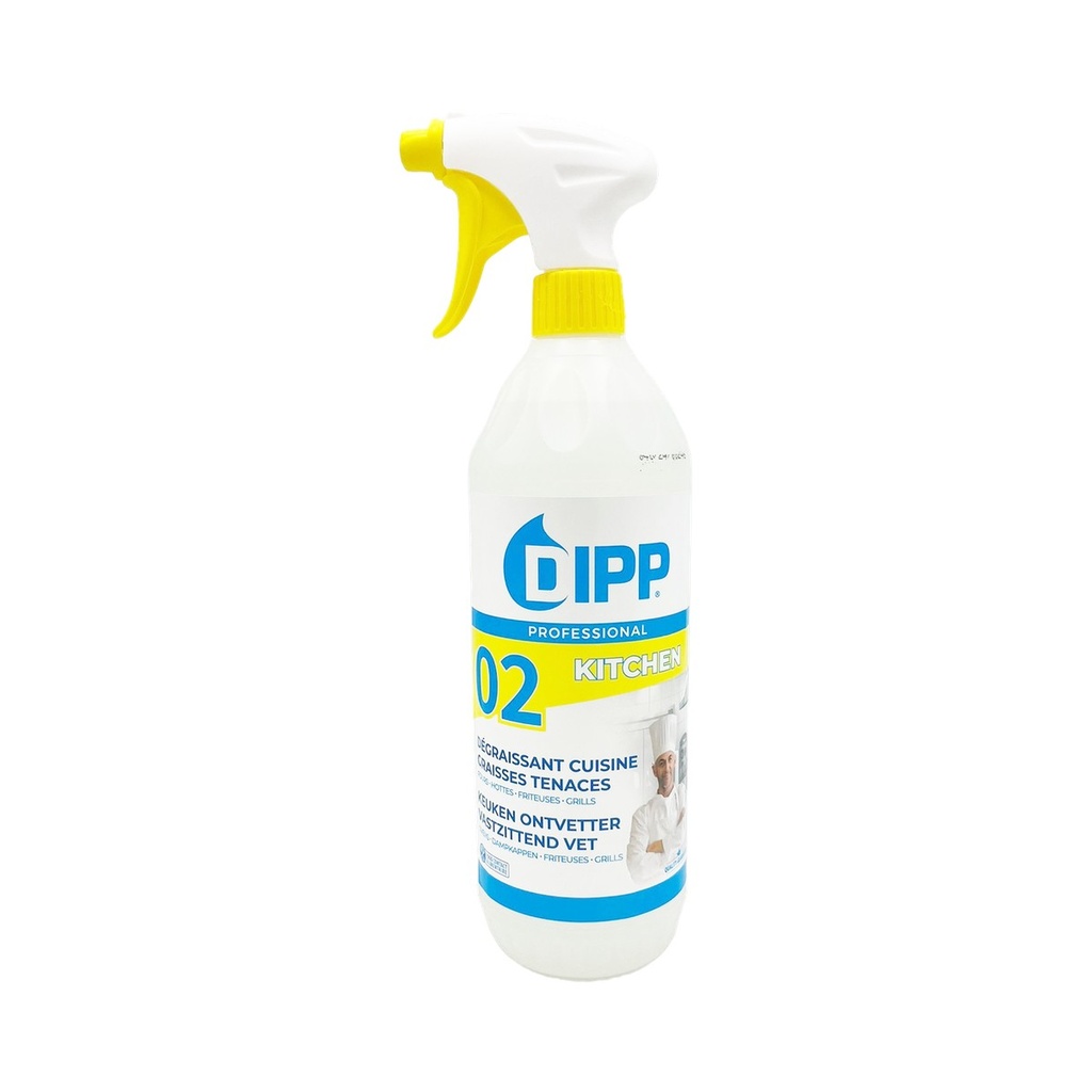 Dipp nr. 02 - 1x1L spray extra krachtige keukenontvetter voor hardnekkig vet
