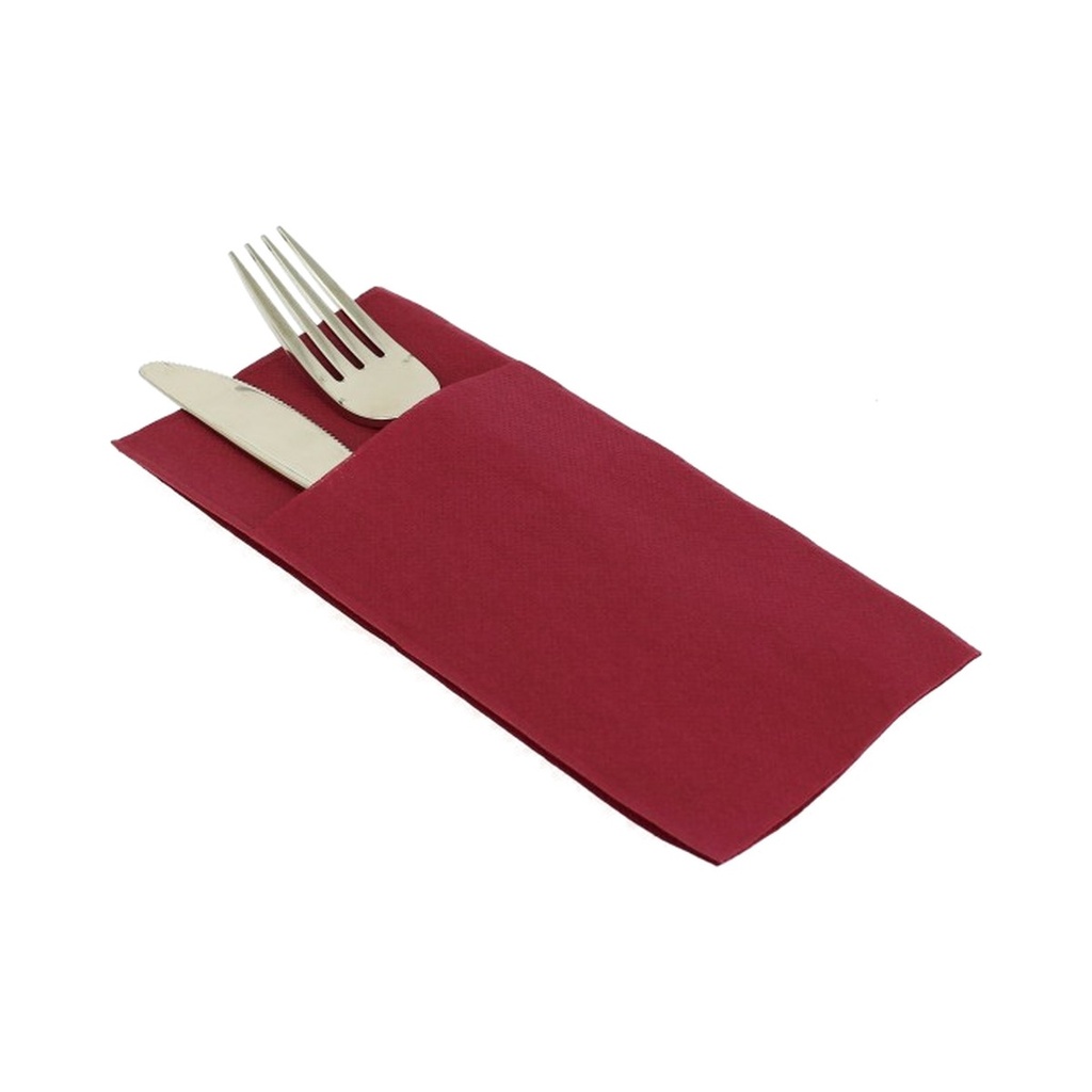 Serviette Airlaid 40x40cm Kangourou Bordeaux