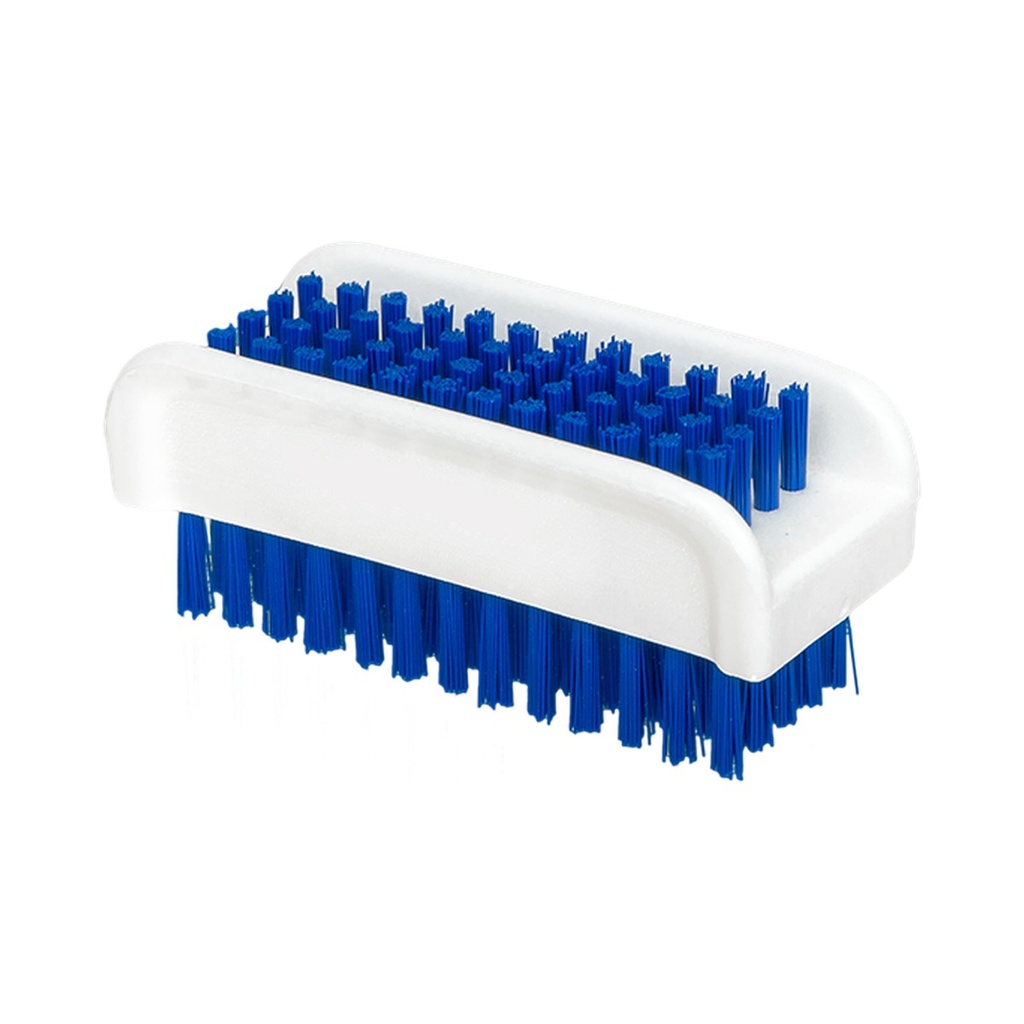 [3108] Dubbelzijdige nagelborstel wit-blauw