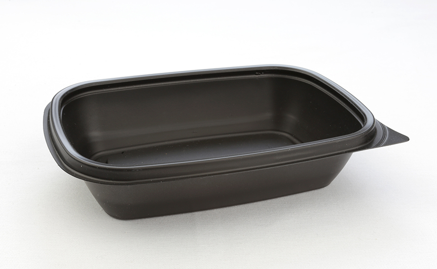 Rechthoekig bakje zwart Sabert Hotpack HOT7A116 20x13x5cm 500ML
