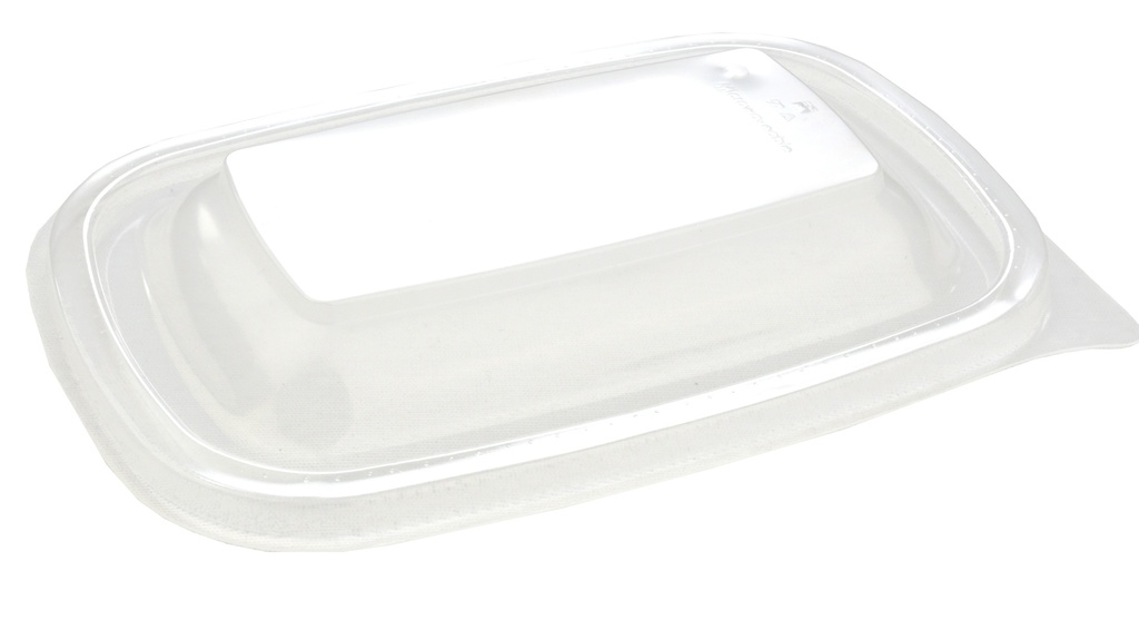 Couvercle rectangle noir Sabert Hotpack HOT52A71 20X13X2cm